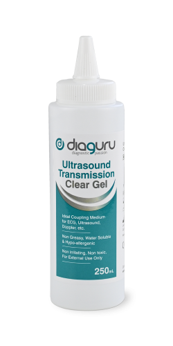 Diaguru Ultrasound Gel 250ml Clear Recyclable Bottle Each